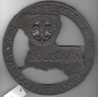 Louisiana Fleur De Lis Cast Iron Trivet