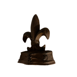 Fleur De Lis Cast Iron Doorstop
