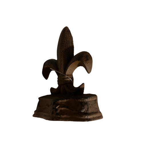 Fleur De Lis Cast Iron Doorstop