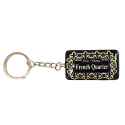 French Quarter Lattice Key Ring
